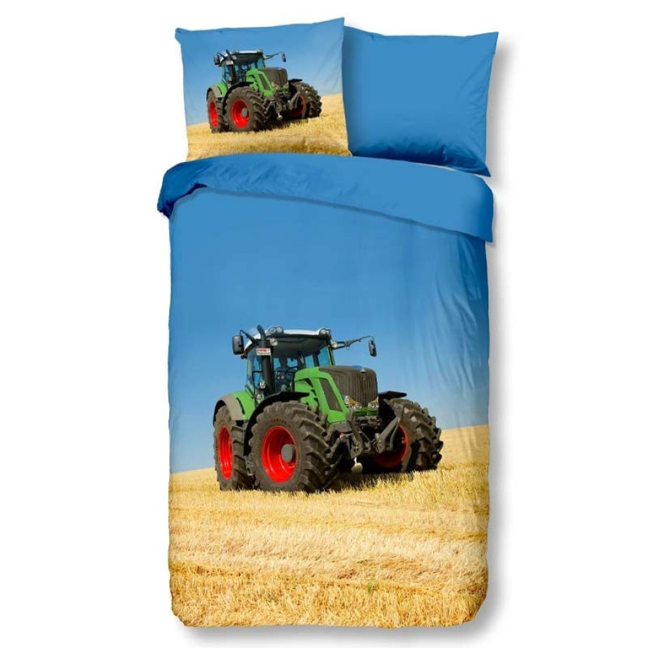 Kinderdekbedovertrek Dekbedovertrek Tractor - 200x140 cm Meerkleurig - Dessin: - Good Morning - Dekbed-Discounter.nl afbeelding 1