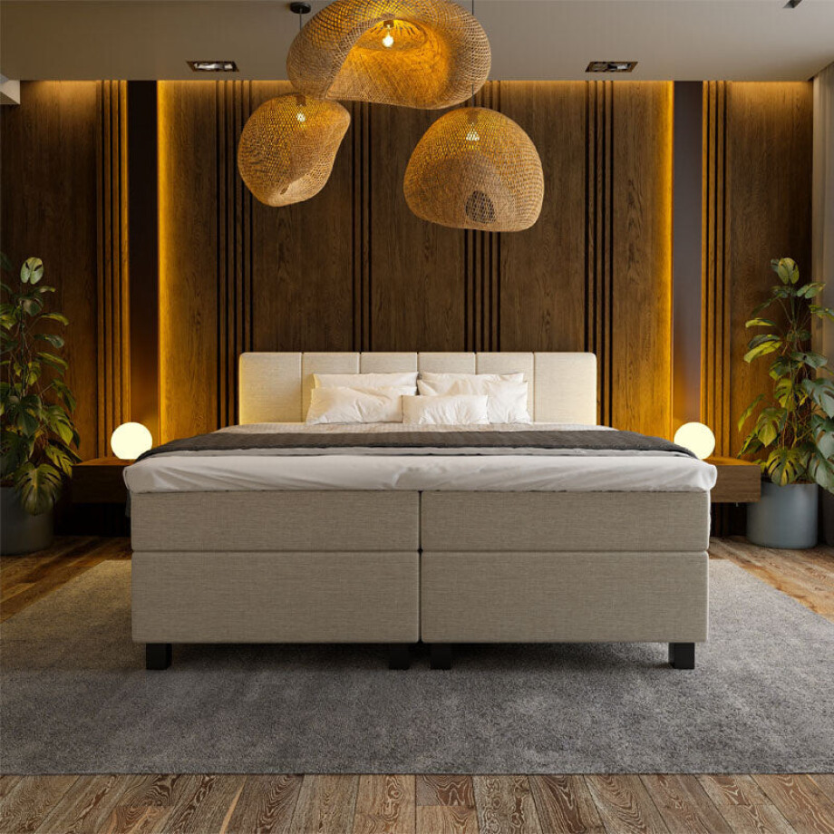 Boxspring 180x220 Cm Koudschuim (10 Cm) Incl. Montage Nova Spring - Dekbed-Discounter.nl Boxspring 180x220 Cm Koudschuim (10 Cm) Incl. Montage Nova Spring - Dekbed-Discounter.nl afbeelding 1