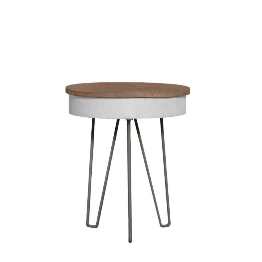 LABEL51 bijzettafel 'Saria', kleur Wit LABEL51 bijzettafel 'Saria', kleur Wit afbeelding 1