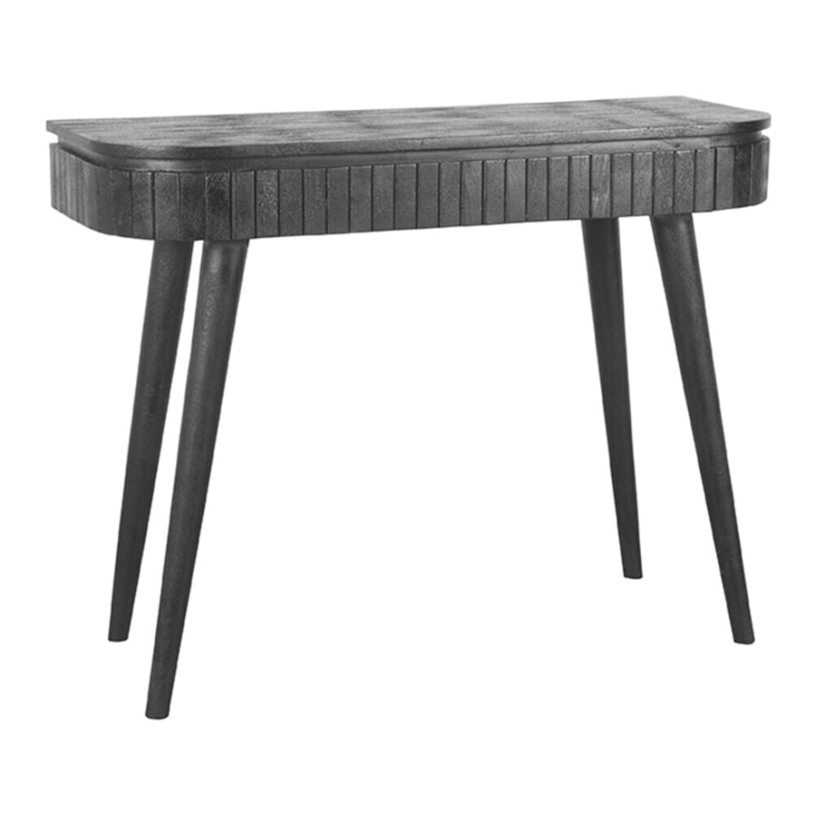 LABEL51 Bureau/Sidetable 'Nils' Zwart Mangohout, 100cm afbeelding 1
