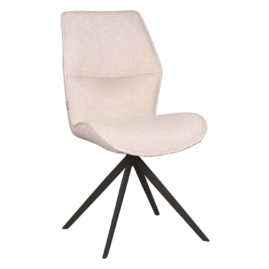 LABEL51 Eetkamerstoel 'Comfy' Bouclé, kleur Naturel afbeelding 1