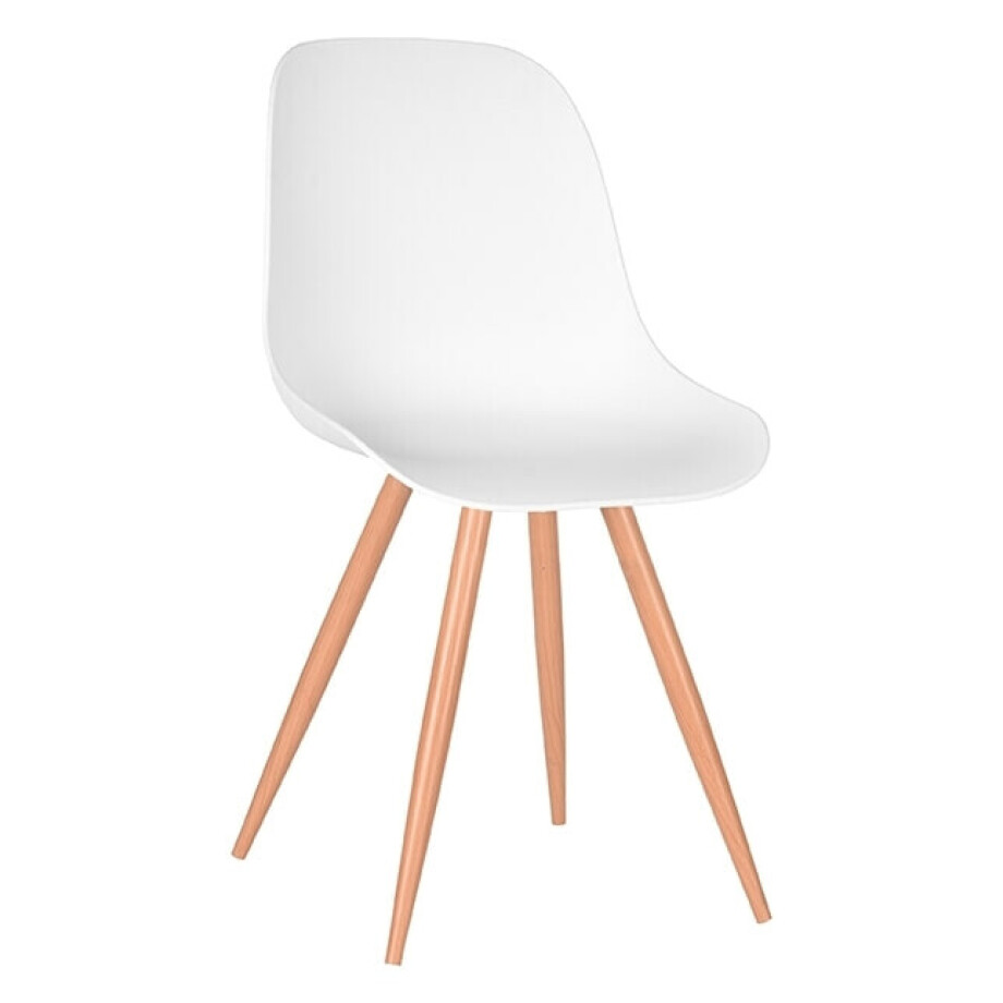 LABEL51 Eetkamerstoel 'Rimini', kleur Wit LABEL51 Eetkamerstoel 'Rimini', kleur Wit afbeelding 1