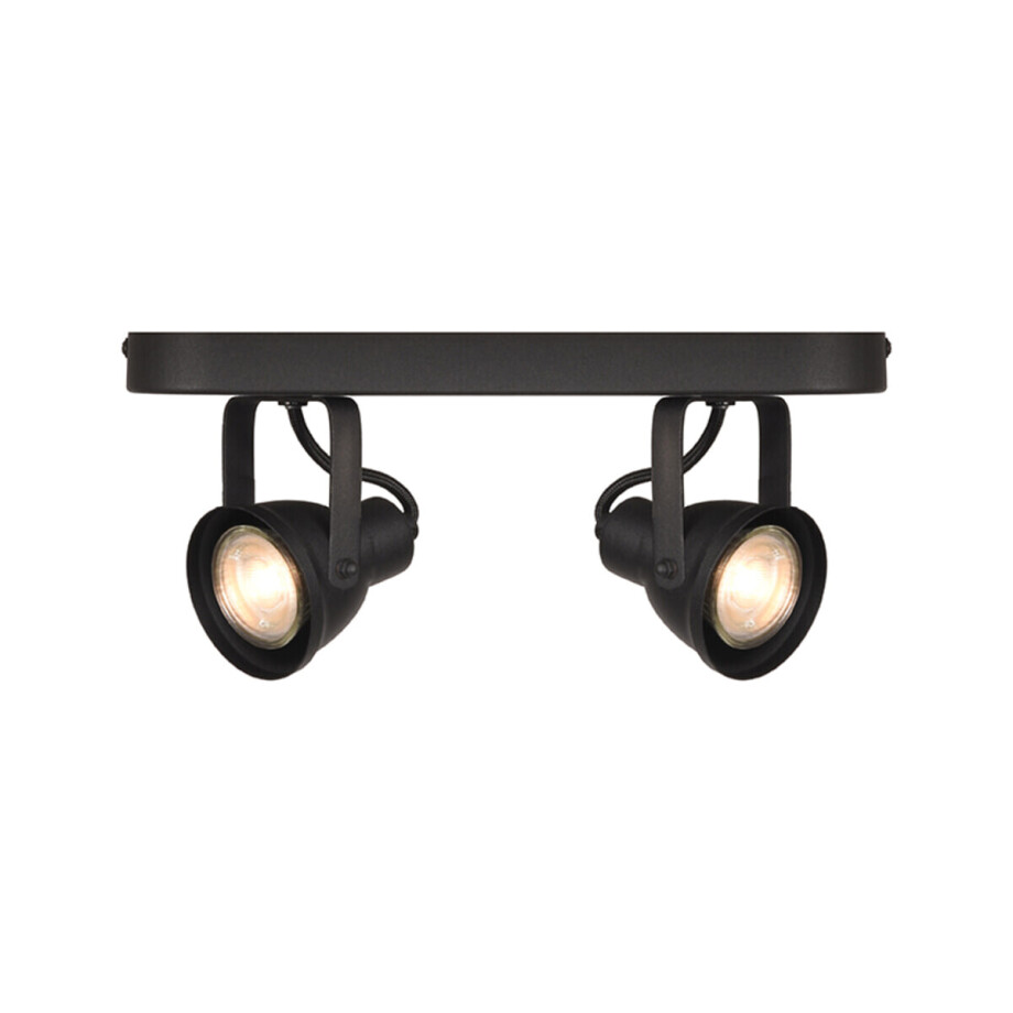 LABEL51 LED Spot 'Max' 2-lichts, kleur Zwart afbeelding 1