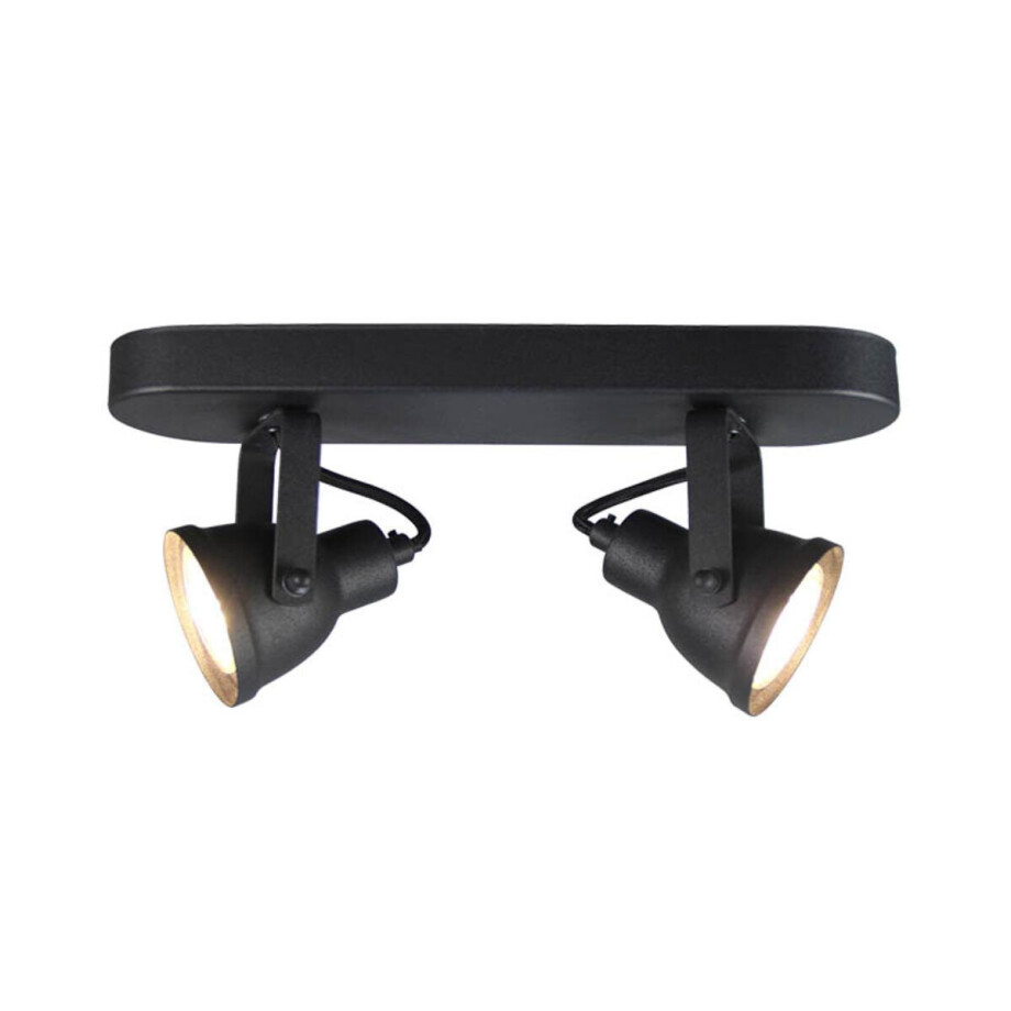 LABEL51 LED Spot 'Max' 2-lichts, kleur Zwart afbeelding 1