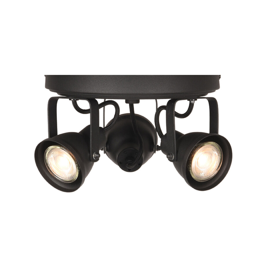 LABEL51 LED Spot 'Max' 3-lichts, kleur Zwart LABEL51 LED Spot 'Max' 3-lichts, kleur Zwart afbeelding 1