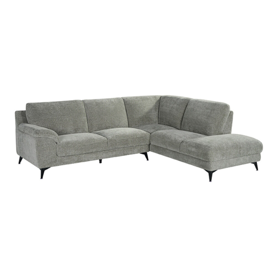LABEL51 Loungebank 'Santino' Rechts, Elite stof, kleur Stone afbeelding 1