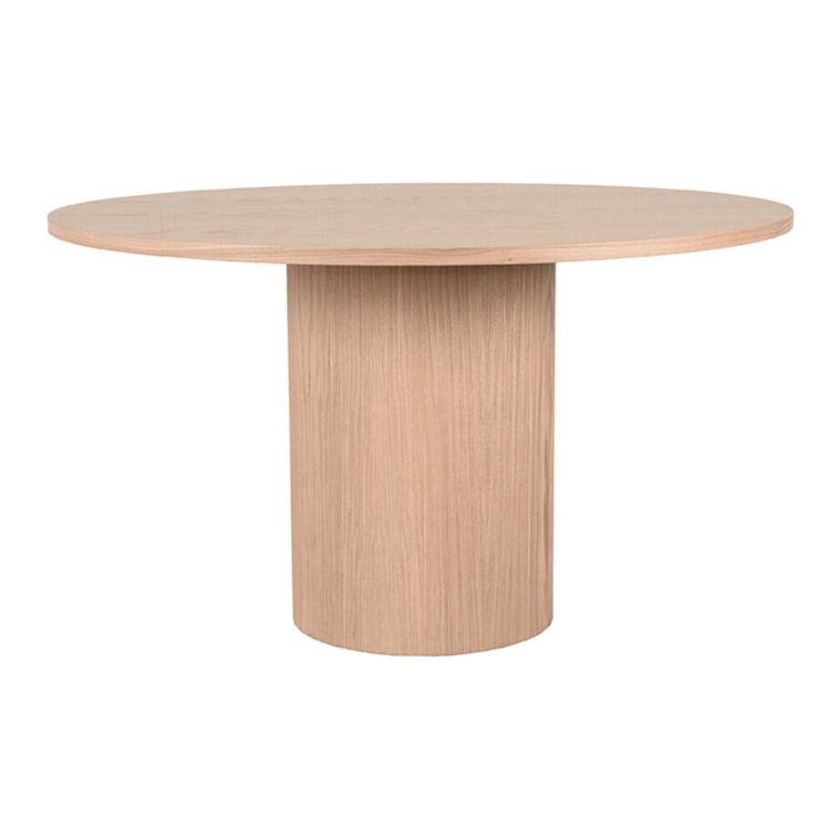 LABEL51 Ronde Eettafel 'Oliva' Naturel Eiken, 130cm afbeelding 1