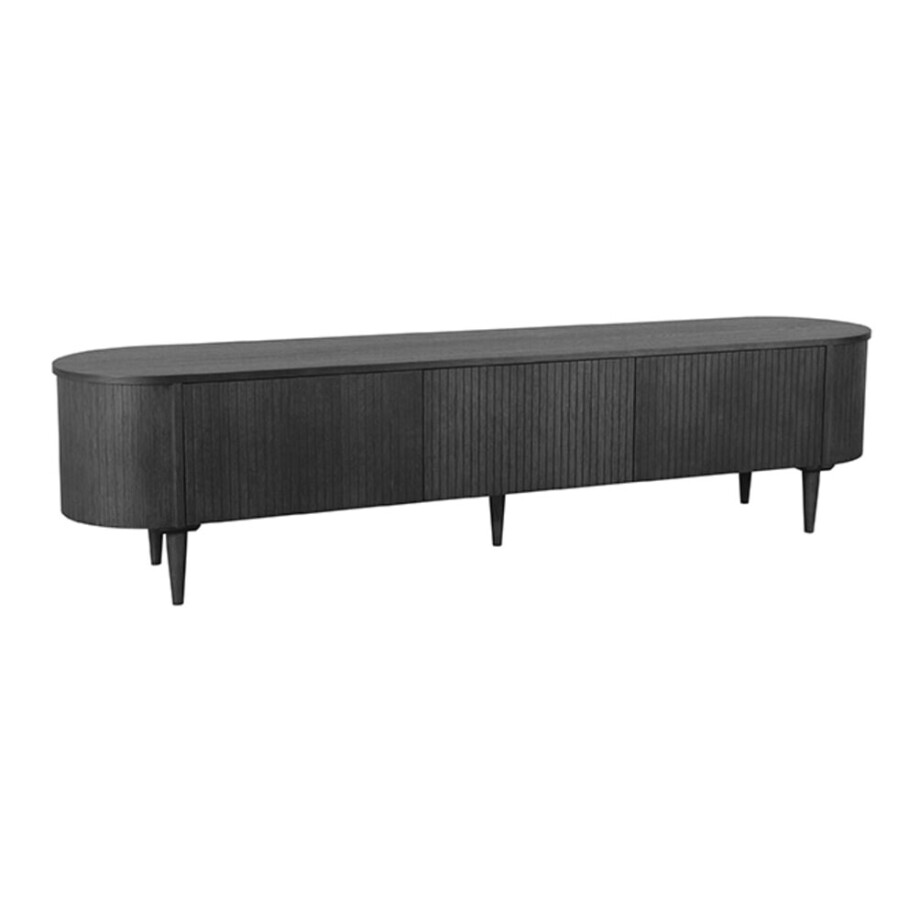 LABEL51 Tv-meubel 'Oliva' Zwart Eiken, 220cm afbeelding 1