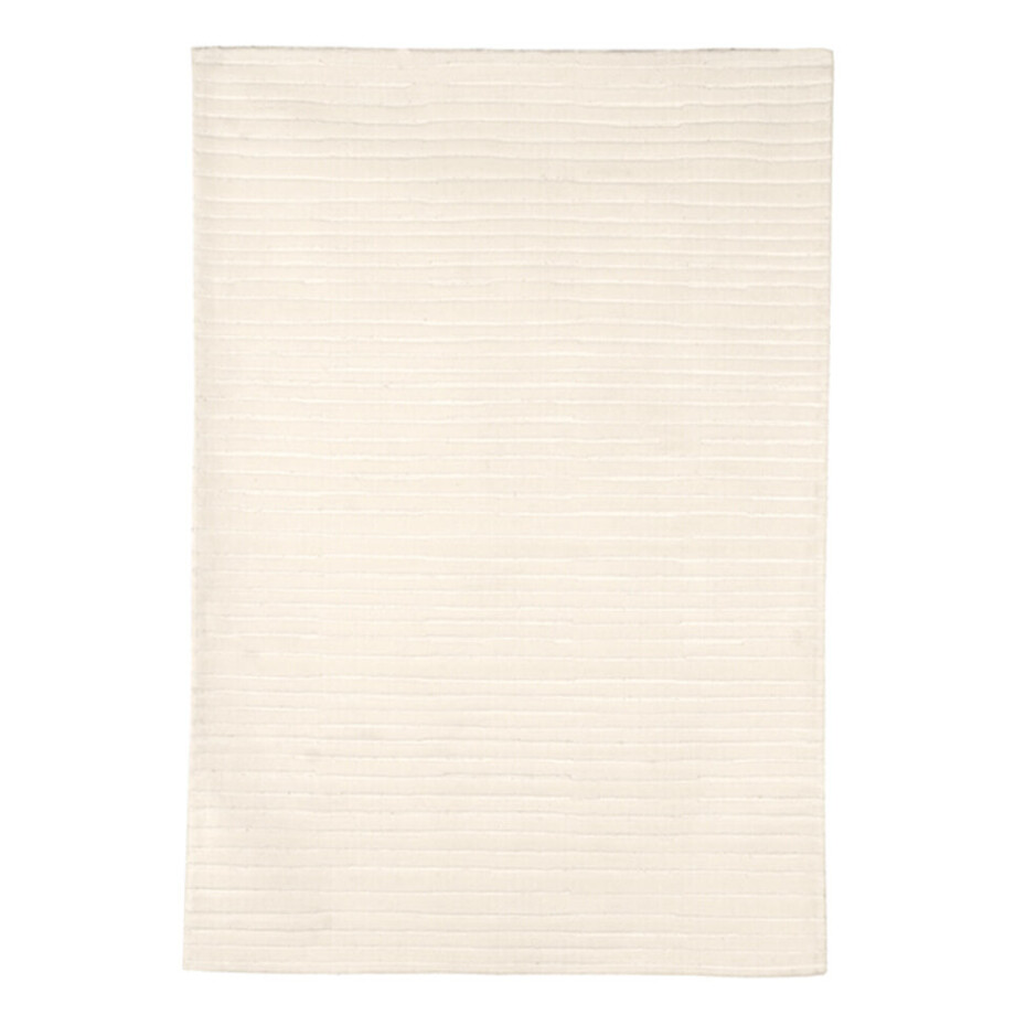 LABEL51 Vloerkleed 'Luxy' Wol, 160 x 230cm, kleur Ivory afbeelding 1