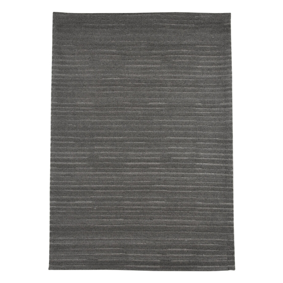 LABEL51 Vloerkleed 'Luxy' Wol, 200 x 300cm, kleur Antraciet afbeelding 1