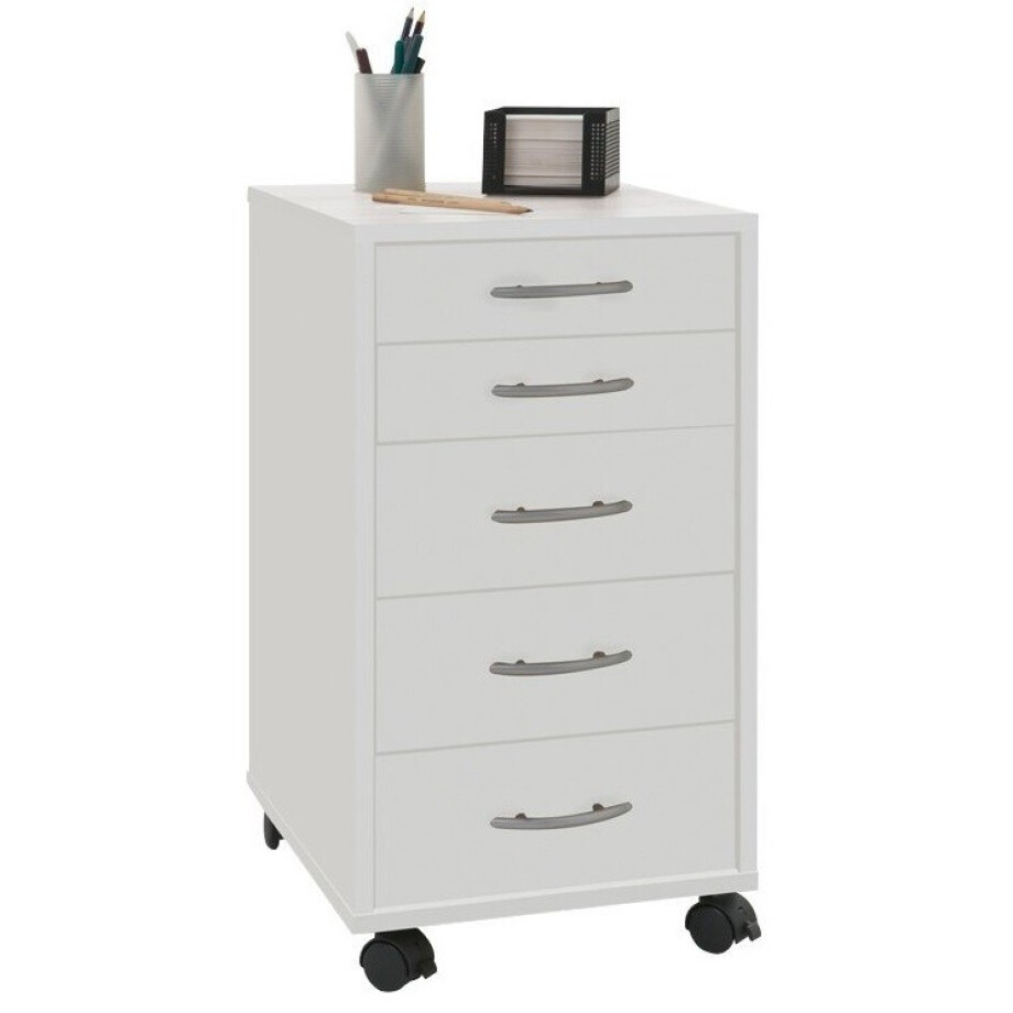 Ladeblok Freddy 64 cm hoog in wit afbeelding 1