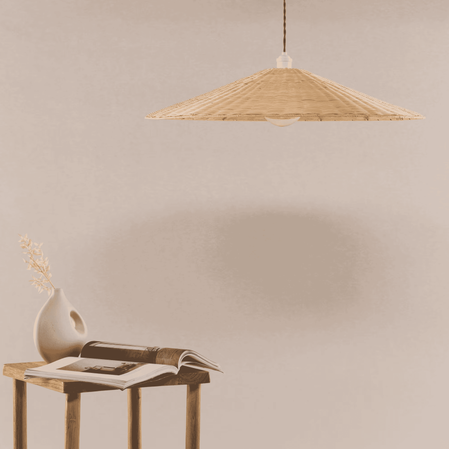 Nohr Hanglamp 'Naim' Rattan afbeelding 1
