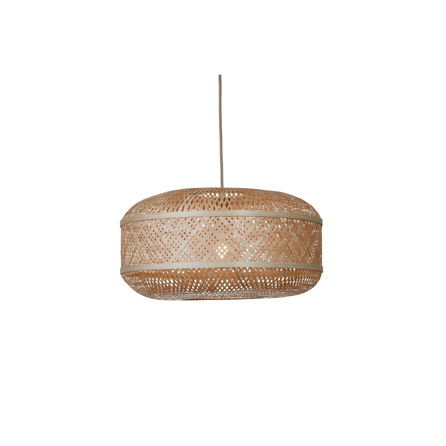 GOOD&MOJO Hanglamp 'Langkawi' Bamboe, 50cm, kleur Naturel afbeelding 1