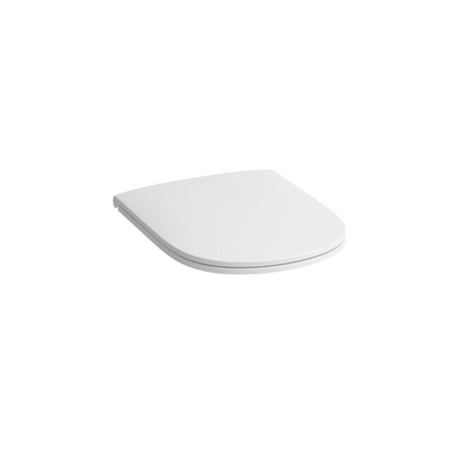 Laufen Lua closetzitting 36.7x44.6x4.6cm met quickrelease en softclose zitting en deksel RVS bevestiging Duroplast Pergamon h8910830490001 afbeelding 1