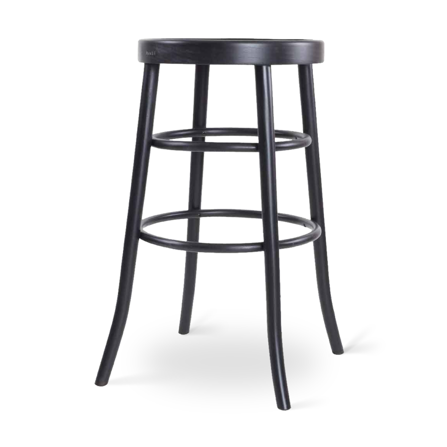 Lauren houten barkruk zwart - 75 cm Lauren houten barkruk zwart - 75 cm afbeelding 1