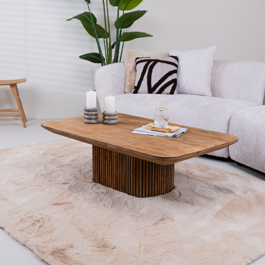 Livingfurn Salontafel 'Lausanne' Teakhout, 120 x 70cm afbeelding 