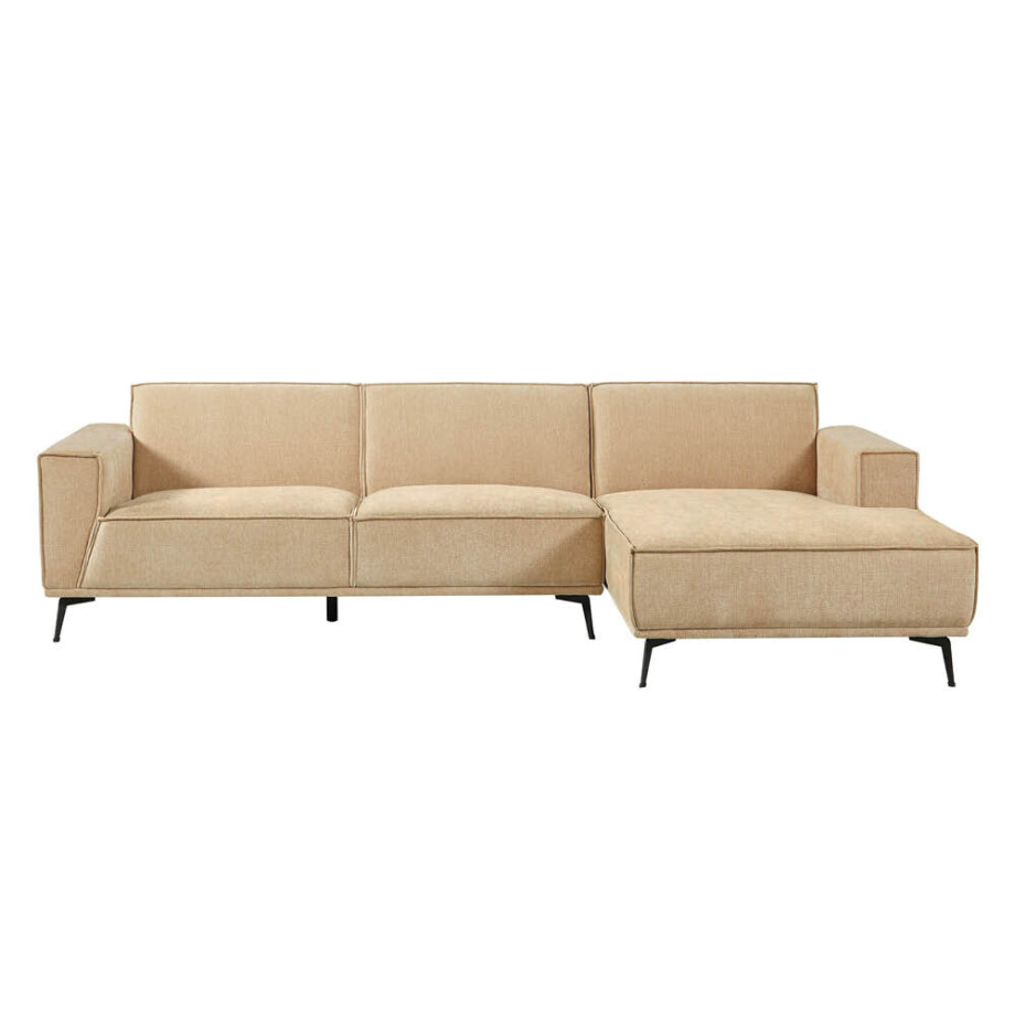 Tower Living 2,5-zits Loungebank 'Leeds' Rechts, kleur Beige afbeelding 1