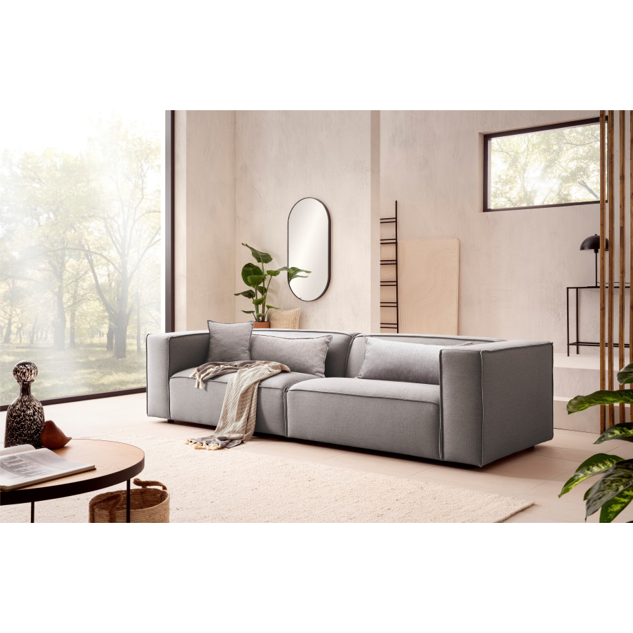 LeGer Home by Lena Gercke 3-zitsbank PIARA zwarte voeten, comfortabel zitcomfort afbeelding 1