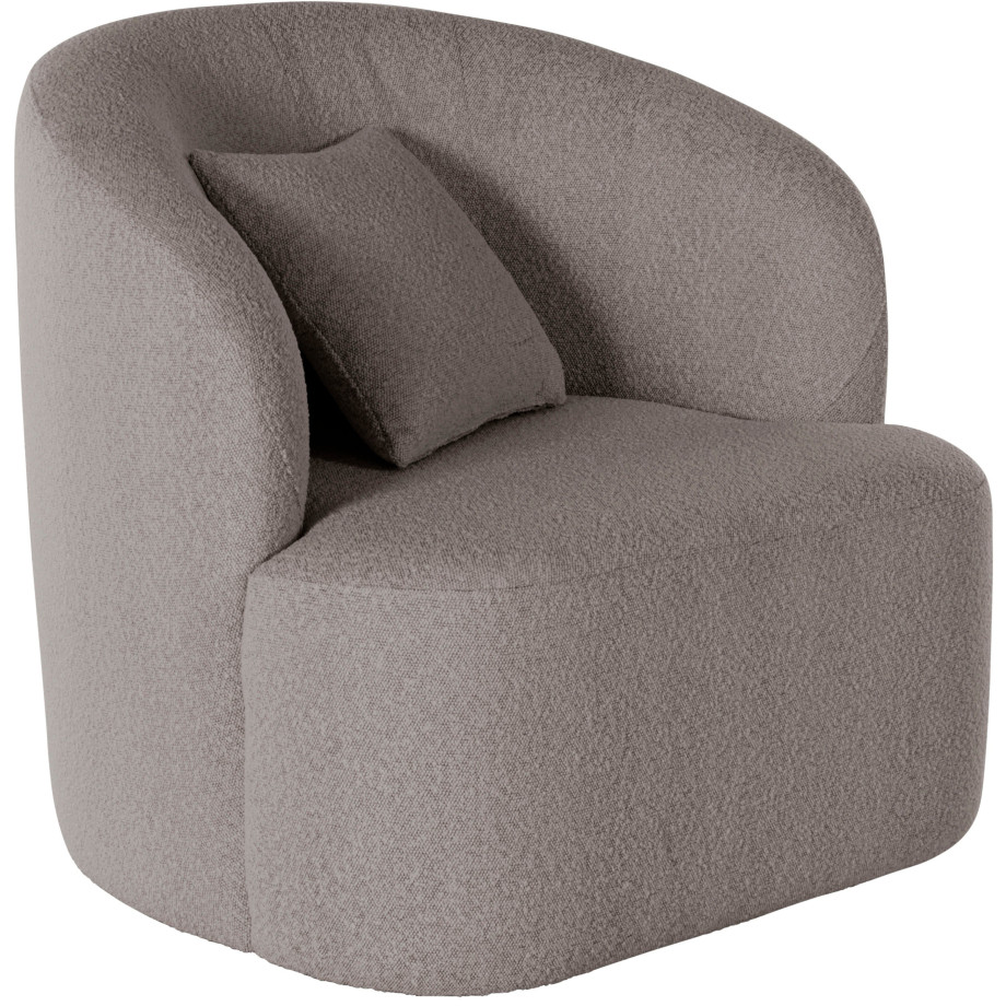 LeGer Home by Lena Gercke Draaibare fauteuil Dilara afgeronde rugleuning en front, in 3 stofkwaliteiten afbeelding 1