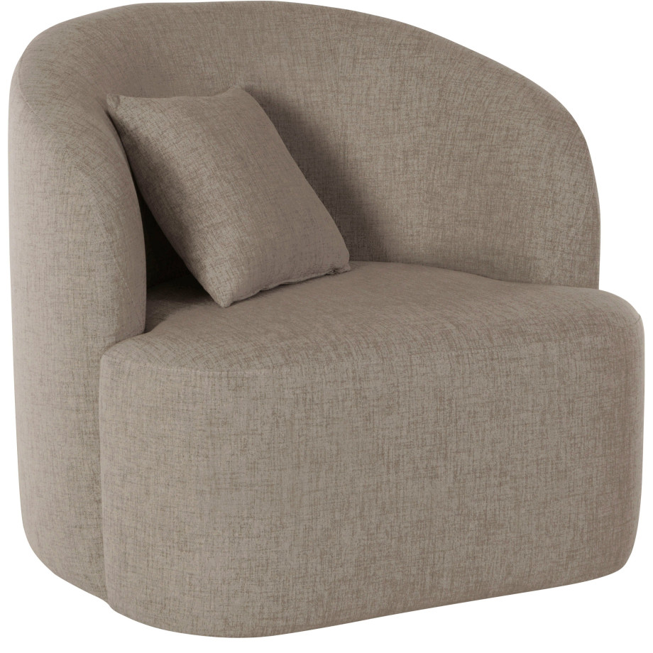 LeGer Home by Lena Gercke Draaibare fauteuil Dilara afgeronde rugleuning en front, in 3 stofkwaliteiten afbeelding 1