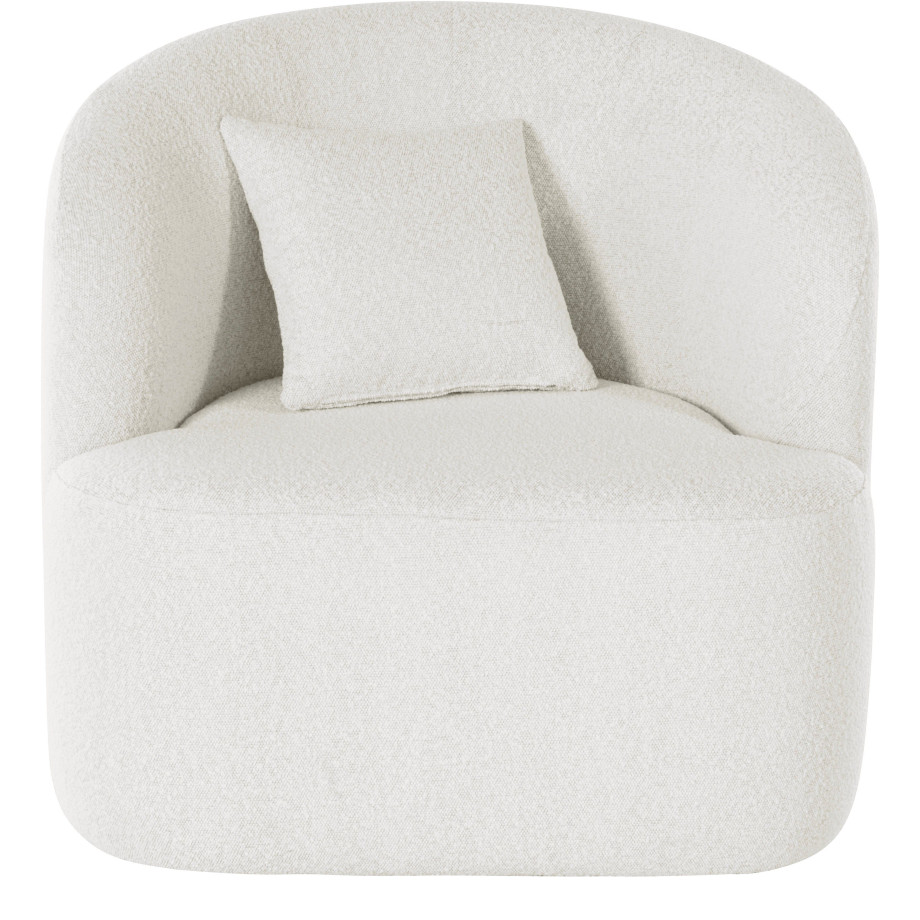 LeGer Home by Lena Gercke Draaibare fauteuil Dilara afgeronde rugleuning en front, in 3 stofkwaliteiten afbeelding 1