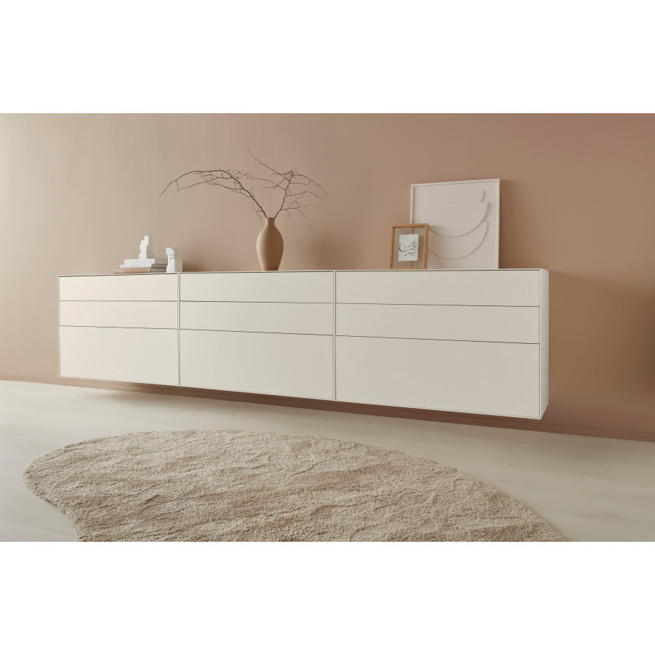 LeGer Home by Lena Gercke Dressoir Essentials Breedte: 335 cm, MDF gelakt, push-to-open-functie (3 stuks) afbeelding 1