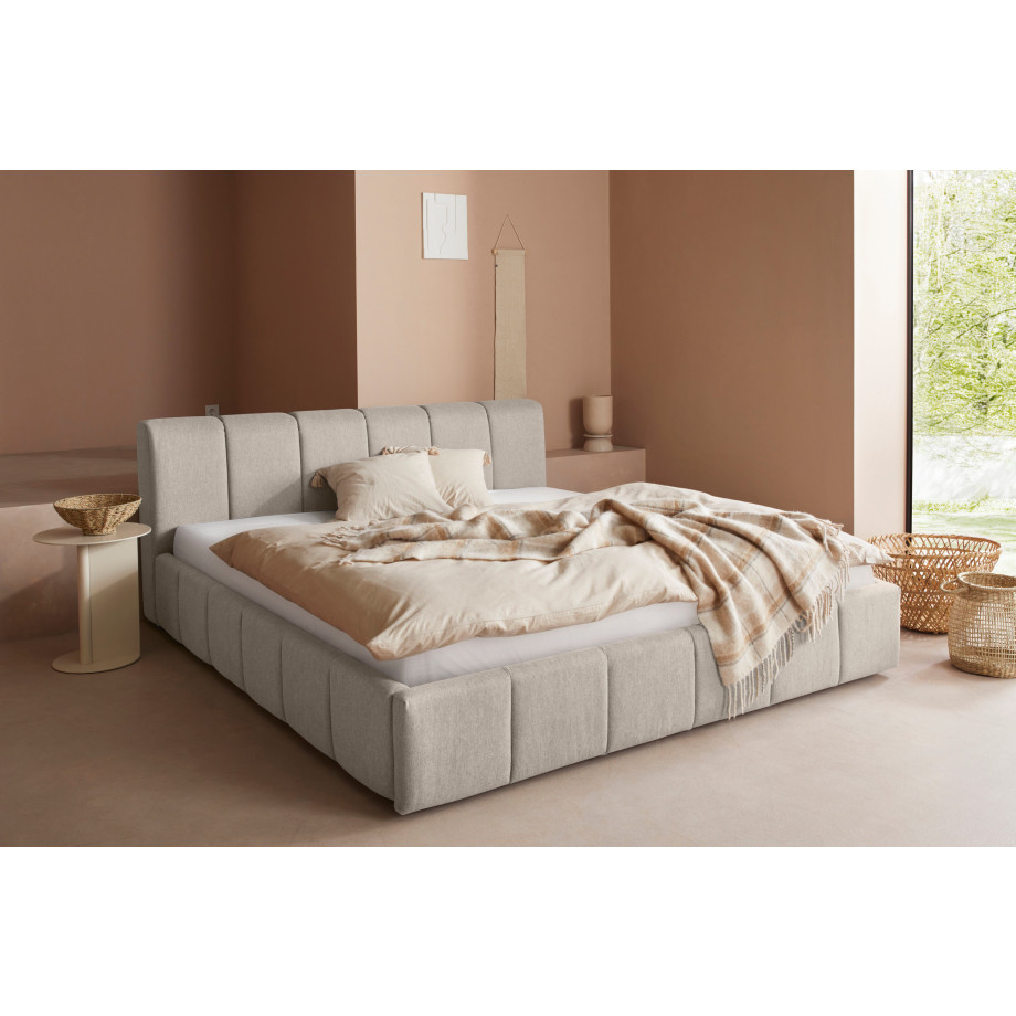 LeGer Home by Lena Gercke Gestoffeerd bed Maileen in 5 breedten en 3 kleuren, incl. rolbodem afbeelding 1