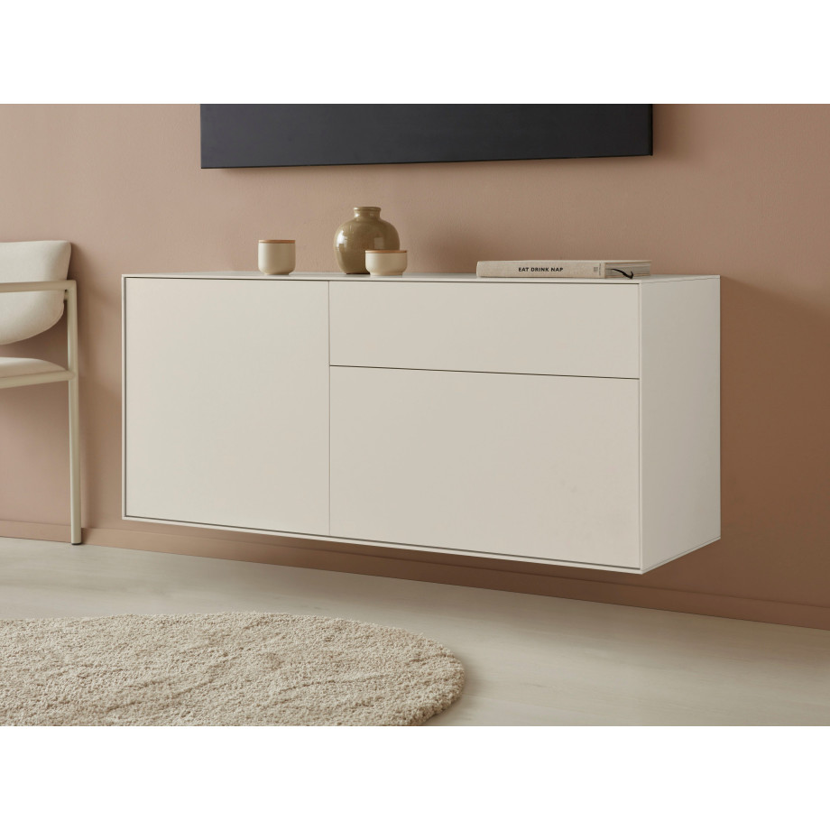 LeGer Home by Lena Gercke Tv-meubel Essentials Breedte: 127 cm, MDF gelakt, push-to-open-functie afbeelding 1