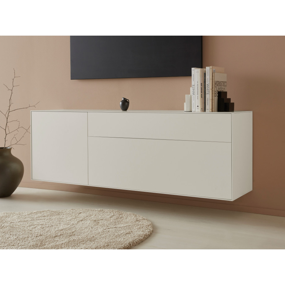 LeGer Home by Lena Gercke Tv-meubel Essentials Breedte: 167 cm, MDF gelakt, push-to-open-functie afbeelding 1