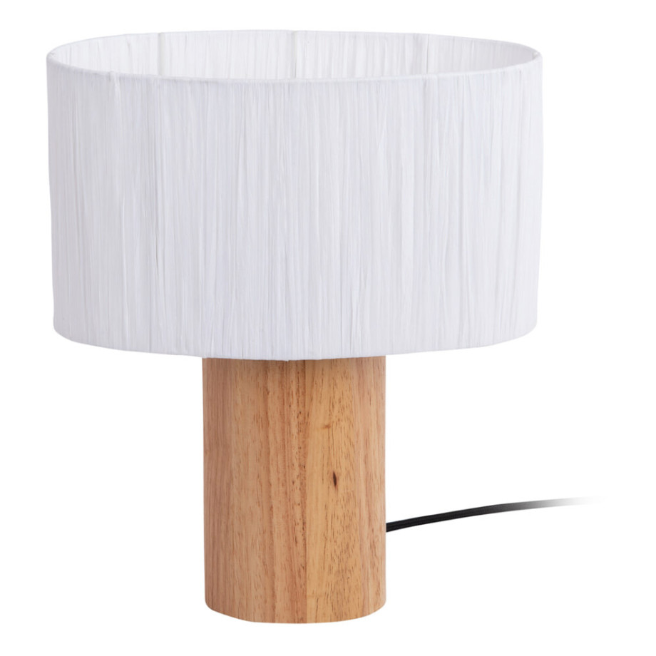 Leitmotiv Tafellamp 'Sheer Oval' 30cm hoog, kleur Ivoor afbeelding 1
