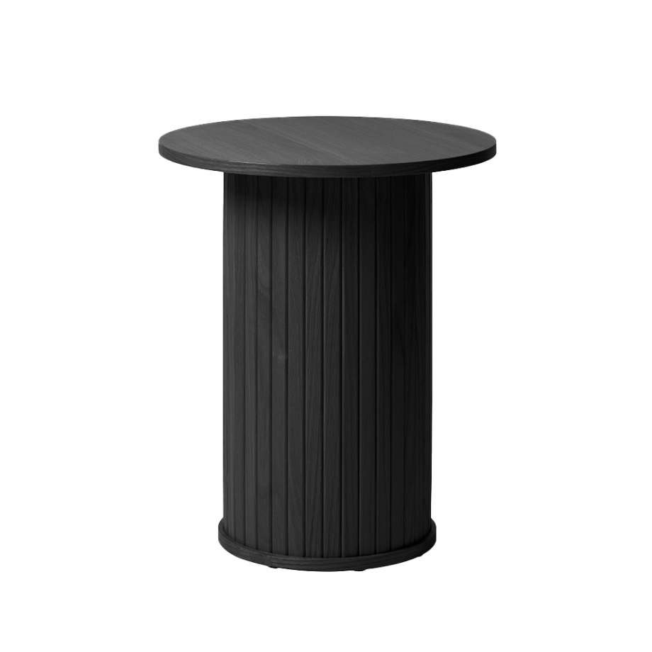 Lenn houten bijzettafel zwart eiken - Ø50 cm Lenn houten bijzettafel zwart eiken - Ø50 cm afbeelding 1