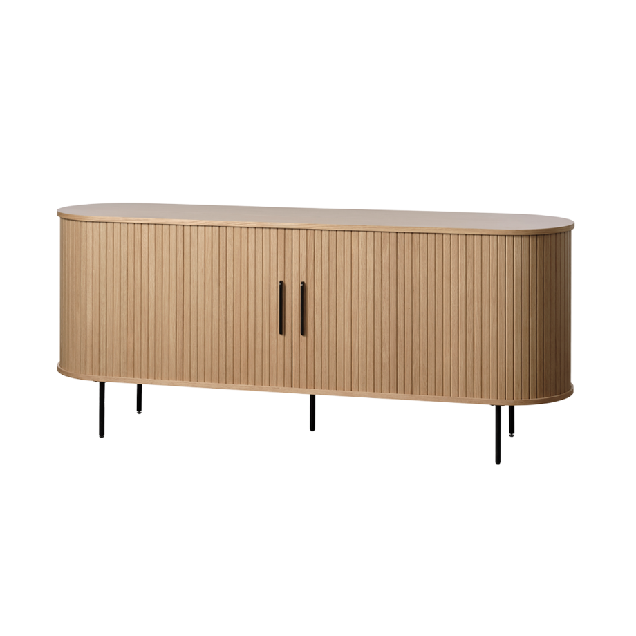 Lenn houten dressoir naturel - 180 x 45 cm Lenn houten dressoir naturel - 180 x 45 cm afbeelding 1