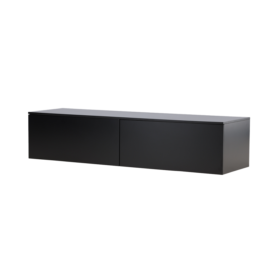 Leona houten dressoir zwart - 160 x 35 cm afbeelding 1