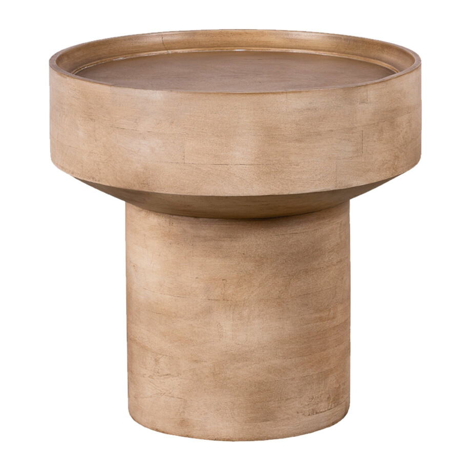 Lewis & Loft Bijzettafel Luus - Rond - FSC mangohout - Rond ⌀50 - Mat bruin afbeelding 1