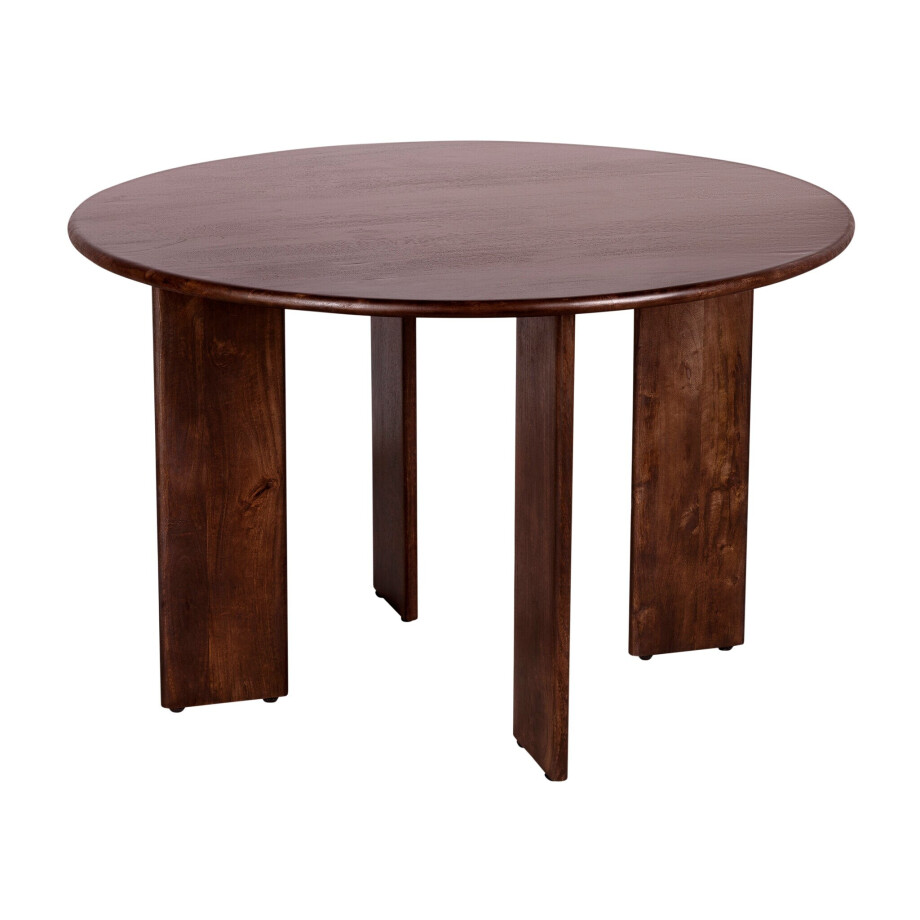 Lewis & Loft Eettafel Lila -Rond ⌀120 - FSC-gecertificeerd mangohout - Walnoot bruin Lewis & Loft Eettafel Lila -Rond ⌀120 - FSC-gecertificeerd mangohout - Walnoot bruin afbeelding 1