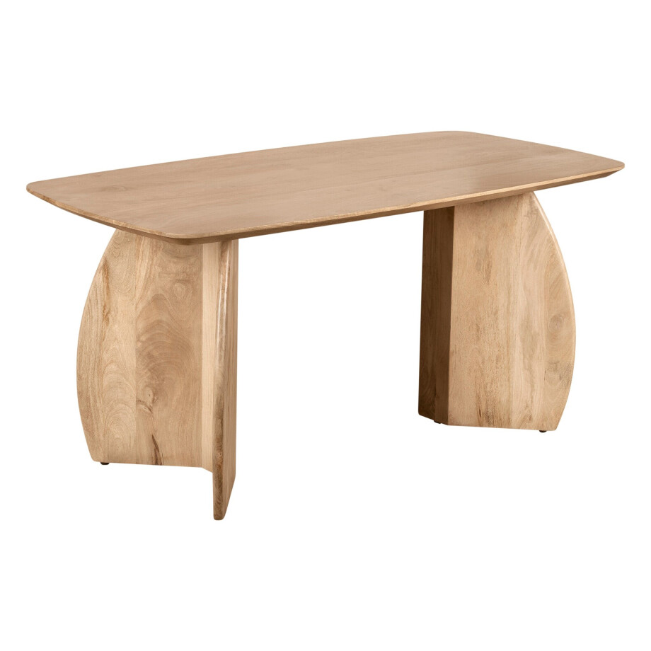 Lewis & Loft Eettafel Lon - Deens ovaal - FSC-gecertificeerd mangohout - 160x80 cm - Naturel afbeelding 1