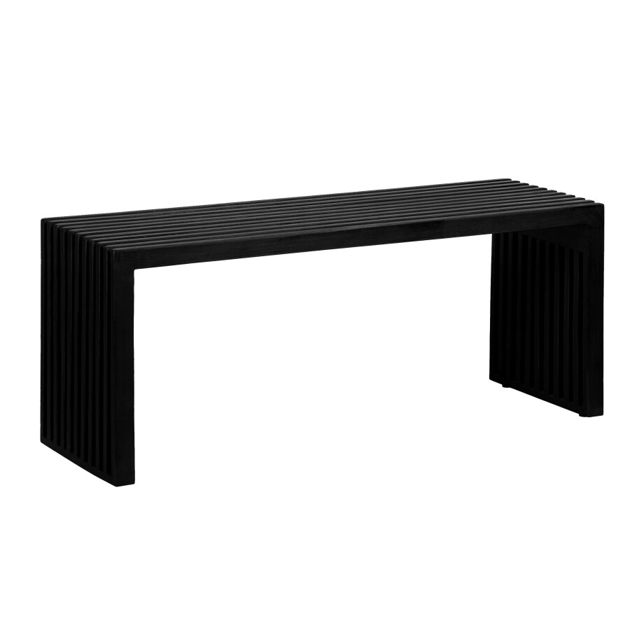 Lewis & Loft Halbankje Lexi - FSC® mangohout - Zwart afbeelding 1
