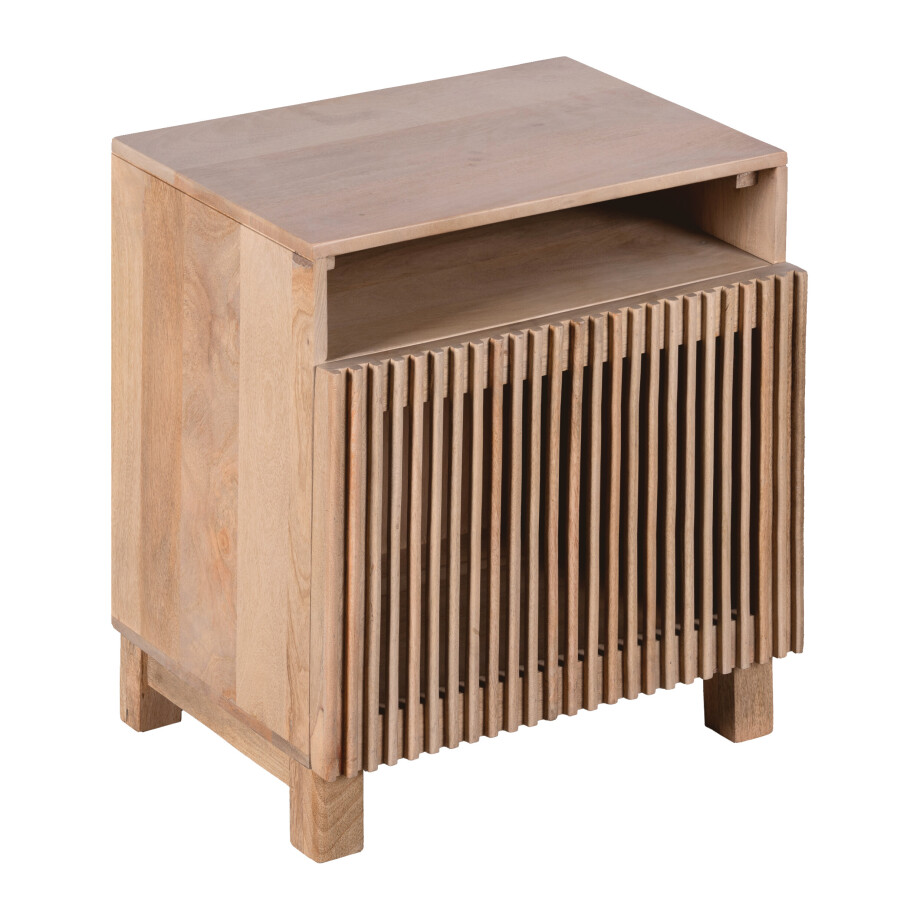 Lewis & Loft Nachtkastje Lily - FSC® mangohout - Naturel afbeelding 1