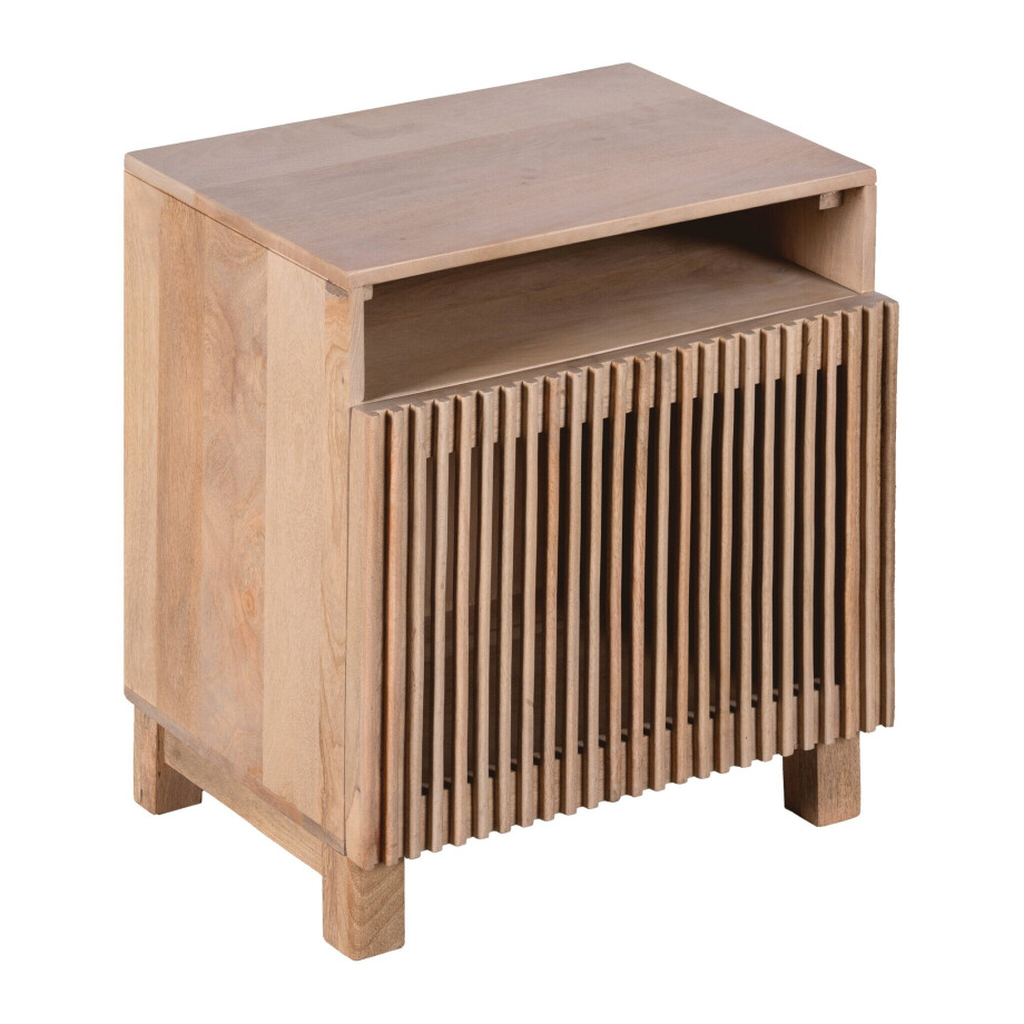 Lewis & Loft Nachtkastje Lily - FSC mangohout - Naturel Lewis & Loft Nachtkastje Lily - FSC mangohout - Naturel afbeelding 1