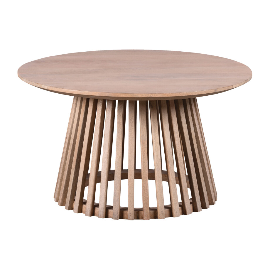 Lewis & Loft Salontafel Levi - FSC® mangohout - Rond 70 - Naturel afbeelding 1
