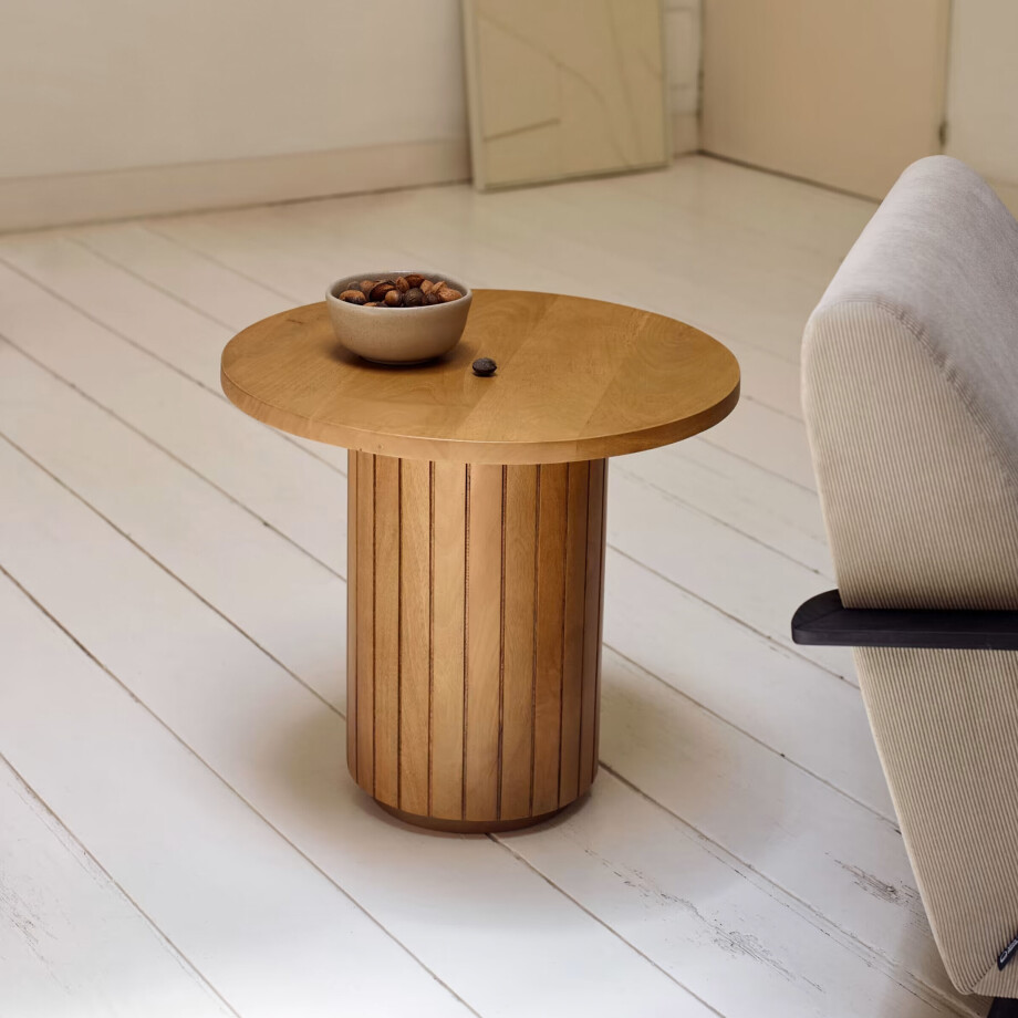 Kave Home Ronde Bijzettafel 'Licia' Mangohout, 60cm Kave Home Ronde Bijzettafel 'Licia' Mangohout, 60cm afbeelding 1