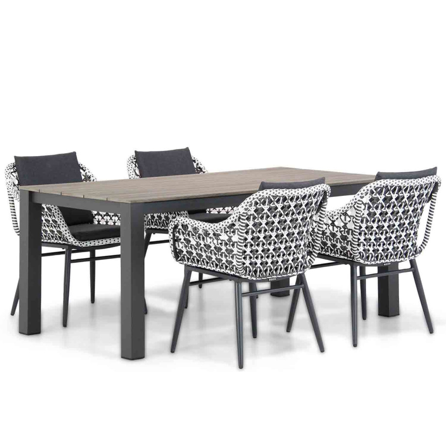 Lifestyle Dolphin/Valley 180 cm dining tuinset 5-delig afbeelding 1