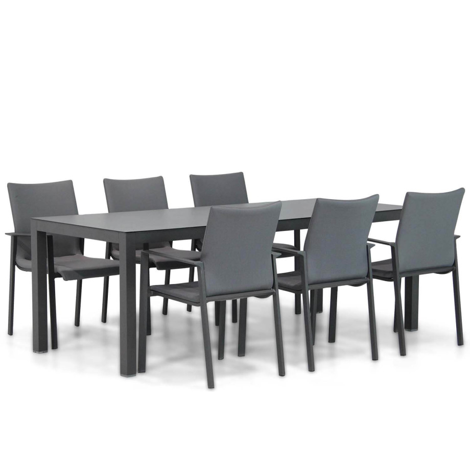 Lifestyle Rome/Madras 220 cm dining tuinset 7-delig afbeelding 1