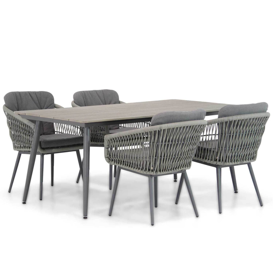 Lifestyle Western/Matale 180 cm dining tuinset 5-delig afbeelding 1