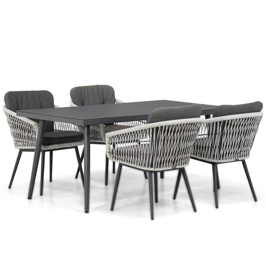 Lifestyle Western/Valencia 170 cm dining tuinset 5-delig afbeelding 1