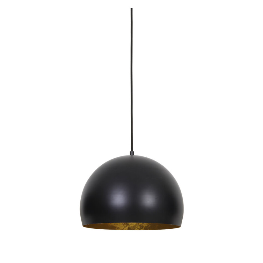 Light & Living Hanglamp 'Jaicey' 33cm, mat zwart-goud afbeelding 1