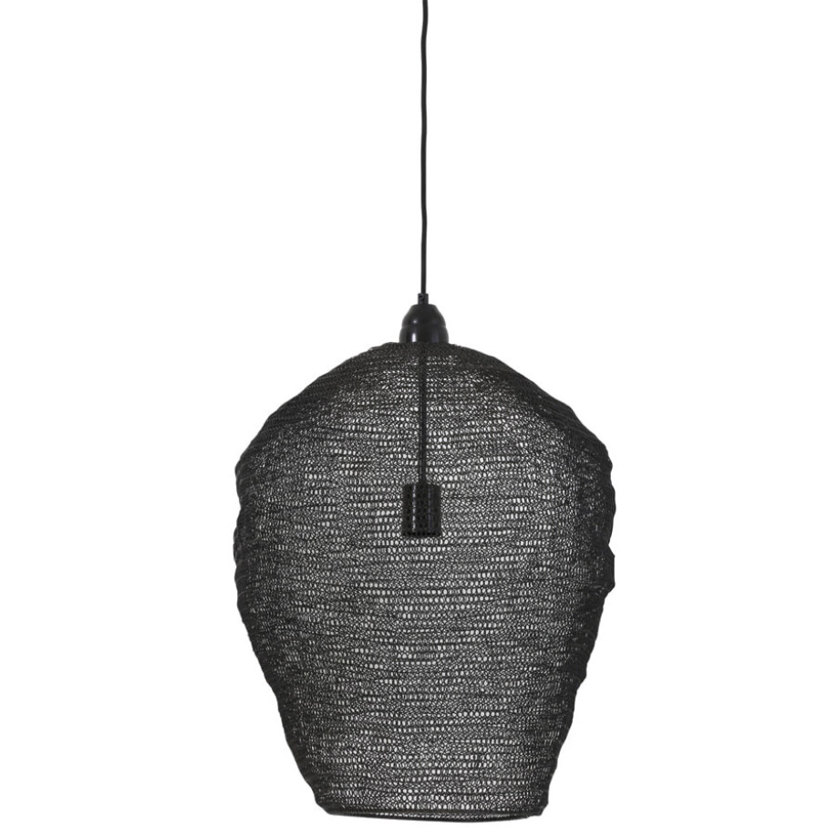 Light & Living Hanglamp 'Nikki' 45cm, gaas glans zwart afbeelding 1