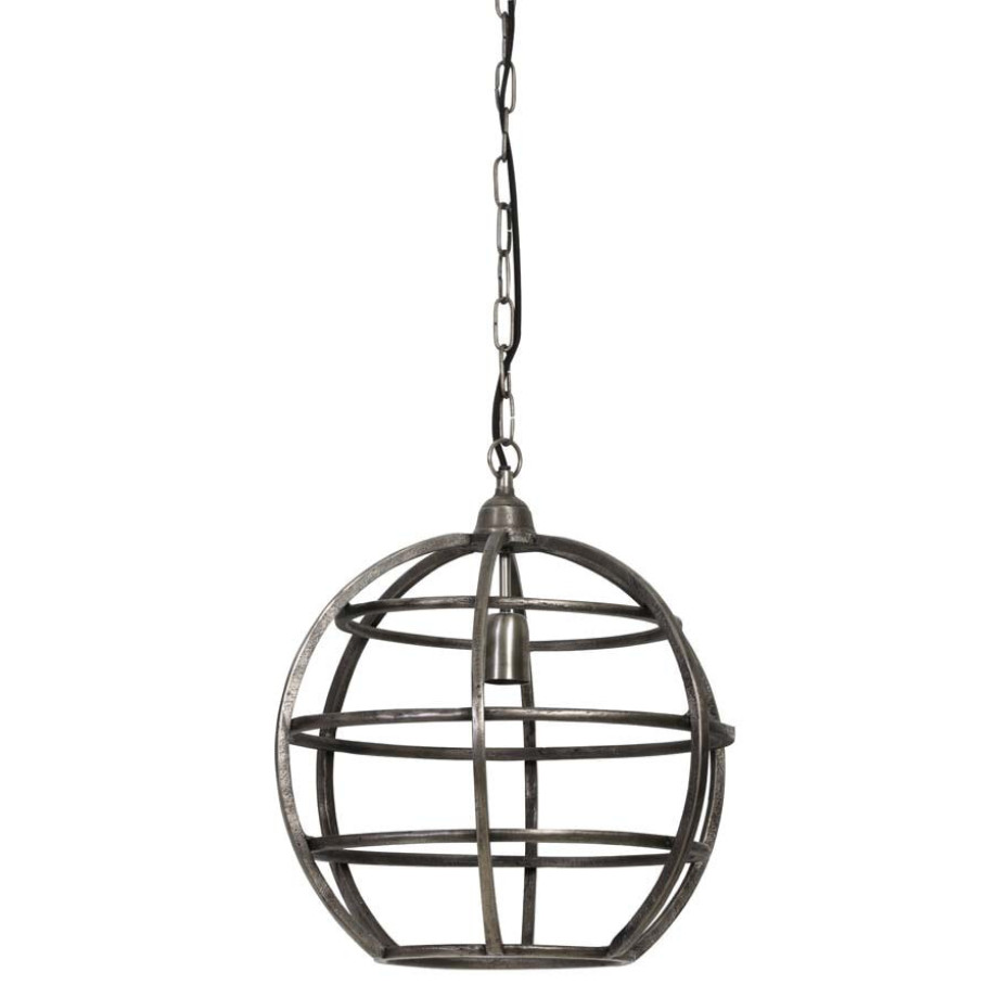 Light & Living Hanglamp 'Suzy' 40cm, draad donker ruw nikkel afbeelding 