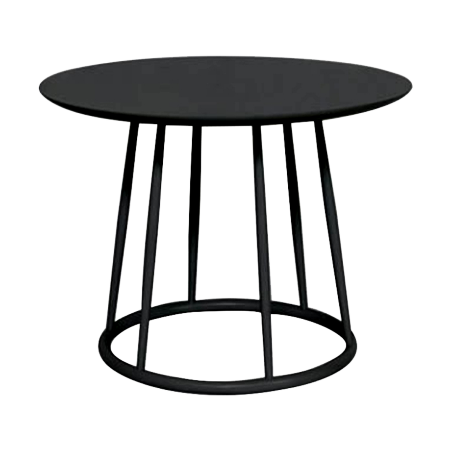 Lio houten salontafel zwart - Ø 60 cm Lio houten salontafel zwart - Ø 60 cm afbeelding 1