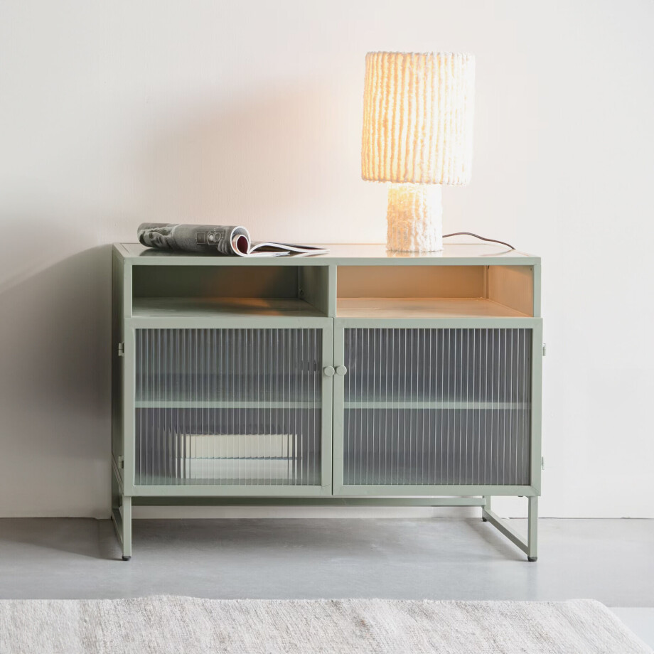 ZILT Dressoir 'Lislie' 80 x 58cm, kleur Groen afbeelding 1